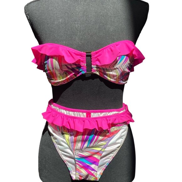 Victoria Secret Hot Pink Bandeau Bikini - Picture 5 of 7